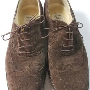 Christian Dior Monsieur Brown Suede Oxford Shoes